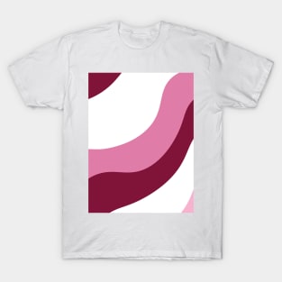 Egg | Pink | Stripes v3 T-Shirt